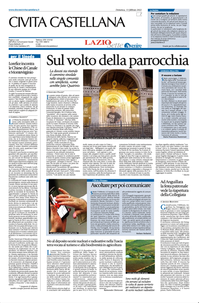 Avvenire - pagina diocesana del 13/02/2022